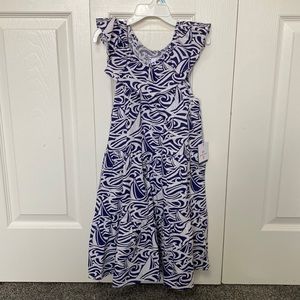 Vineyard Vines- Navy & white dress. Kids size 7/8. NWT.